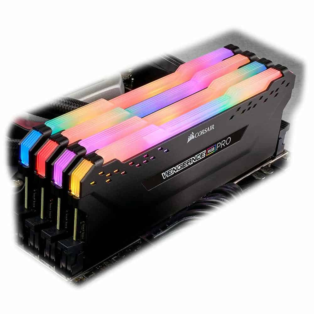 (image for) Corsair Vengeance RGB PRO Black 32GB 3200 MHz DDR4 Quad Channel Memory Kit